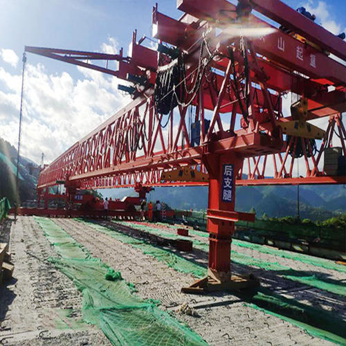 辽宁铁岭架桥机租赁公司50m/250t架桥机安拆完成