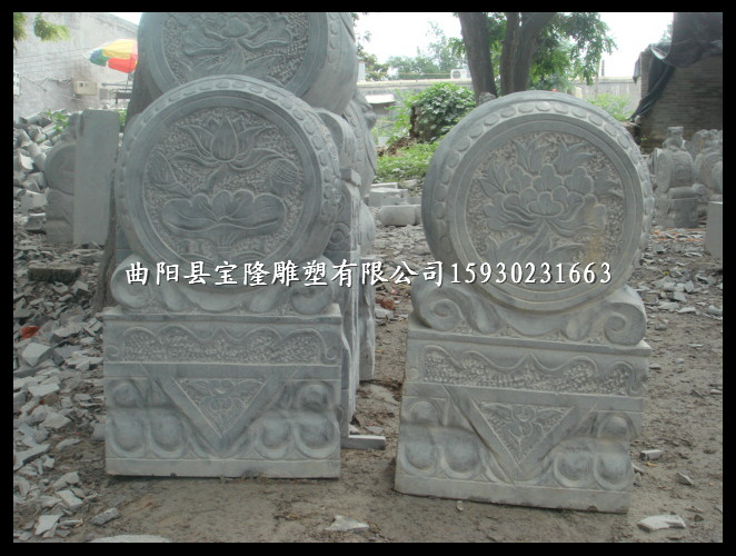 仿古石雕门墩石头门墩仿古抱鼓石做旧门墩