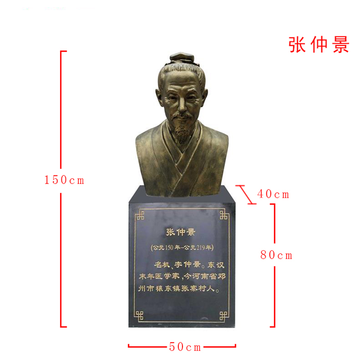 五大名医半身像雕塑 