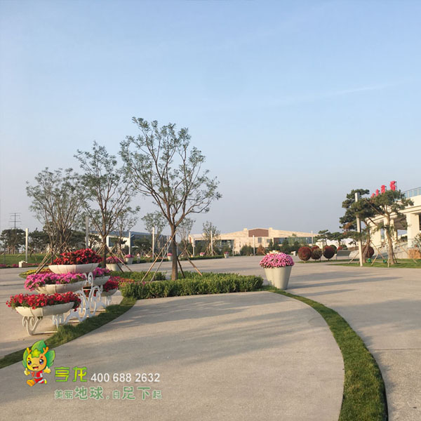 砾石混凝土路面I聚合物路面技术材料I选择睿龙经验丰富