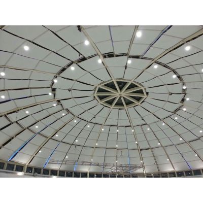 石家庄商场体育馆室内电动天棚帘