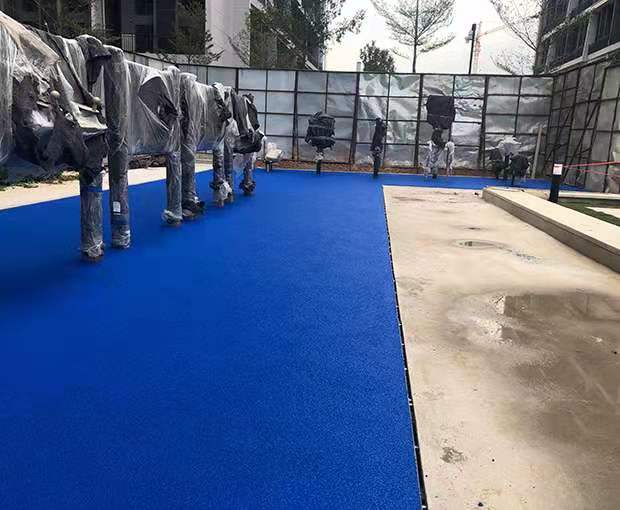 龙岩橡胶地垫地坪施工