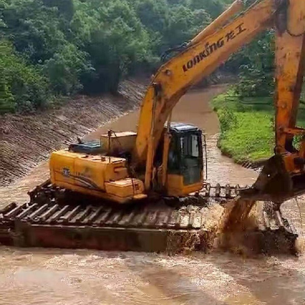贵阳水上清淤挖掘机出租 