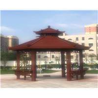 武汉防腐木凉亭4