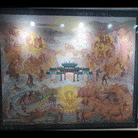 岩板画壁画文化墙壁画定制不褪色壁画
