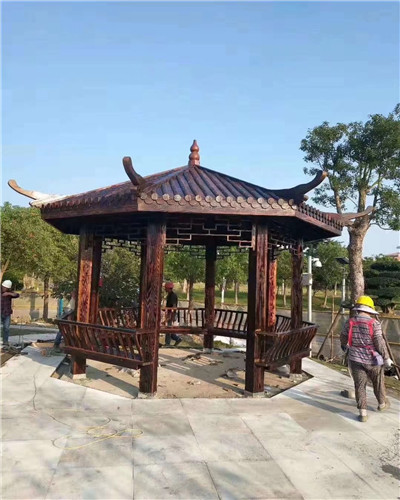 河池防腐木凉亭