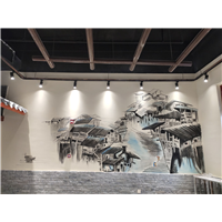 昆明火锅店墙绘