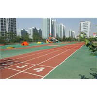 河东硅PU球场施工