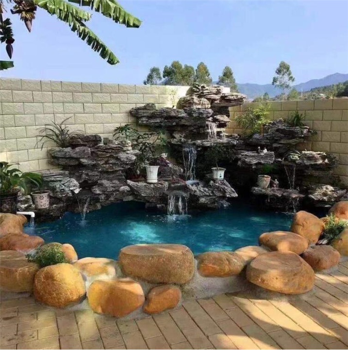 湘乡假山鱼池h韶山塑石假山h沅江塑石假山
