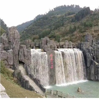 丽江假山瀑布h湖北假山鱼池h广西水泥塑石