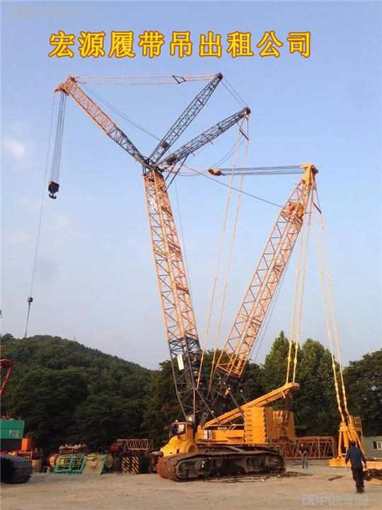 100吨广东汕尾履带吊出租vs海丰履带吊出租 