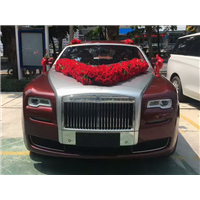 酒红色劳斯莱斯古斯特婚车/惠州劳斯莱斯出租 