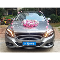 奔驰新款深灰色S级婚车-惠州奔驰出租 