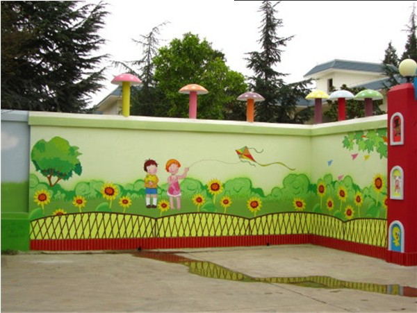 佛山幼儿园墙绘-中山家居手绘墙
