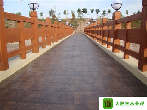 白城河道仿木护栏制作公司 