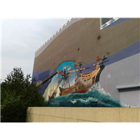 重庆沙发背景墙彩绘#重庆餐厅背景墙彩绘 