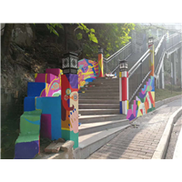 重庆玄关墙彩绘#重庆家装墙绘 