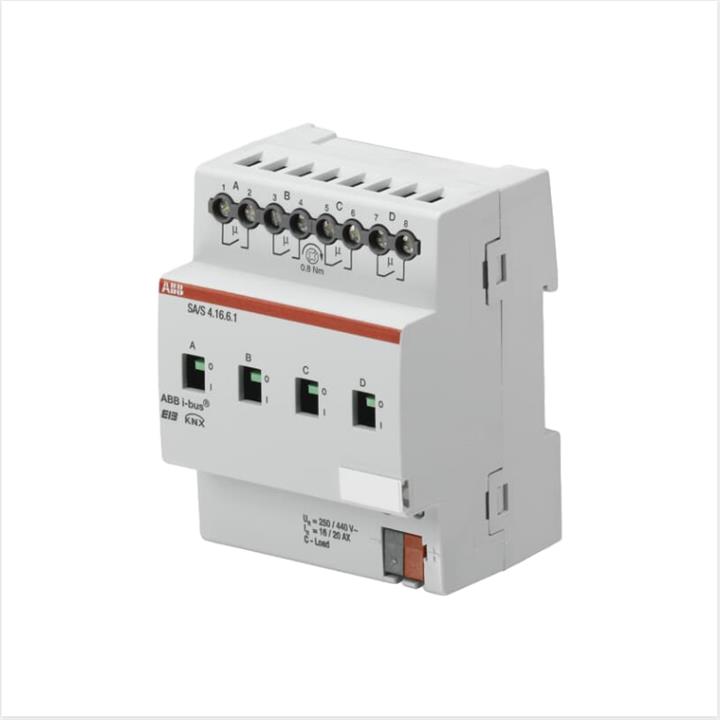 开关驱动器4路6A带手动拨钮标准导轨安装